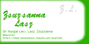 zsuzsanna lasz business card